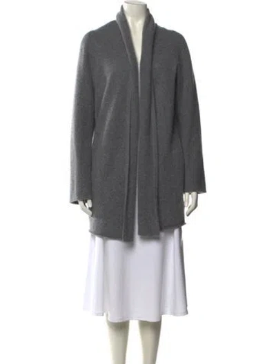 Pre-owned Vince Cashmere V-neck Sweater In Gray