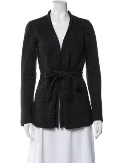 Pre-owned Vince Cashmere V-neck Sweater In Gray