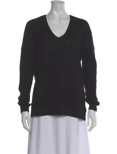 Pre-owned Vince Cashmere V-neck Sweater In Gray