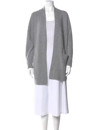 Pre-owned Vince Cashmere V-neck Sweater In Gray