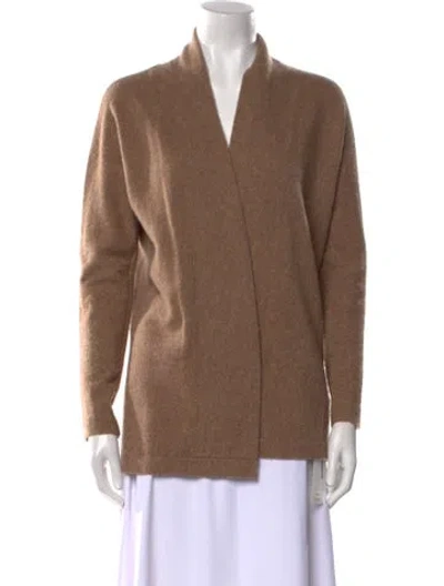 Pre-owned Vince Cashmere V-neck Sweater In Neutral