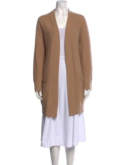 Pre-owned Vince Cashmere V-neck Sweater In Neutral