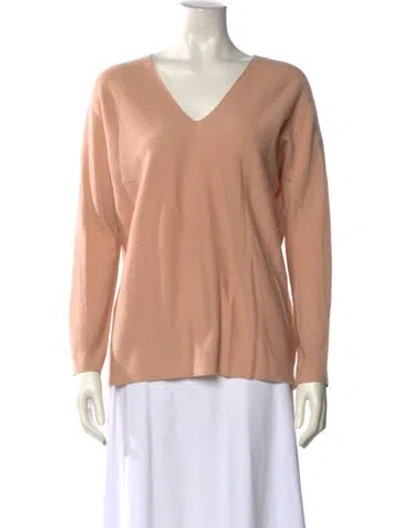 Pre-owned Vince Cashmere V-neck Sweater In Neutral