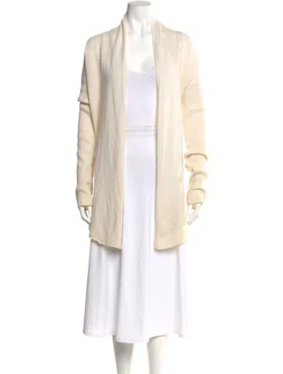 Pre-owned Vince Cashmere V-neck Sweater In Neutral