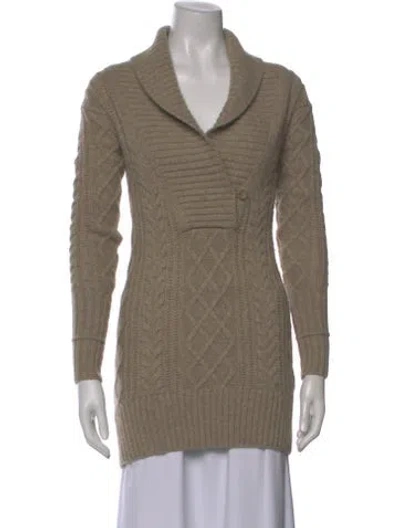Pre-owned Vince Cashmere V-neck Sweater In Neutral