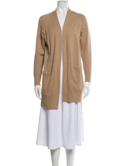 Pre-owned Vince Cashmere V-neck Sweater In Neutral