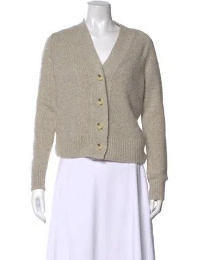 Pre-owned Vince Cashmere V-neck Sweater In Neutral