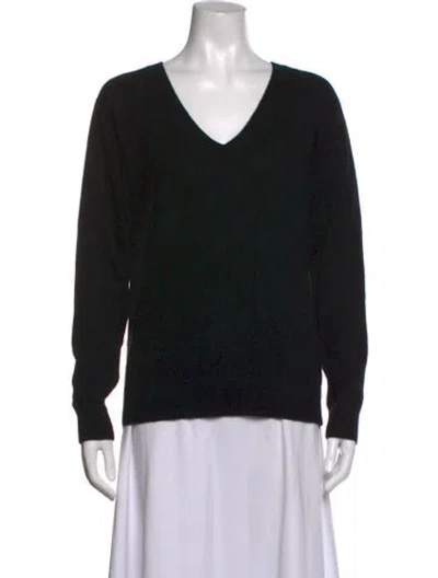 Pre-owned Vince Cashmere V-neck Sweater W/ Tags In Black