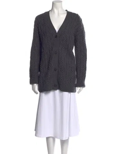 Pre-owned Vince Cashmere V-neck Sweater W/ Tags In Gray