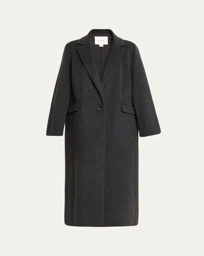 Vince Cashmere-wool Single-breasted Coat In Black