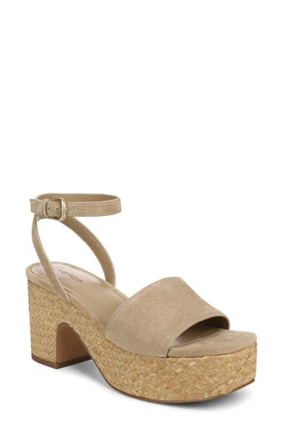Vince Castella Ankle Strap Platform Sandal In Brown