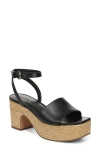 Vince 75mm Castella Leather Platform Sandals In Black