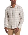Vince Castello Plaid Shirt In Neutral