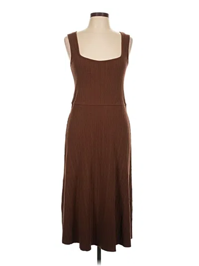 Pre-owned Vince Casual Dress In Brown