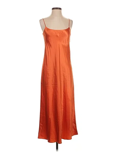 Pre-owned Vince Casual Dress In Orange