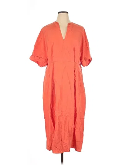 Pre-owned Vince Casual Dress In Orange