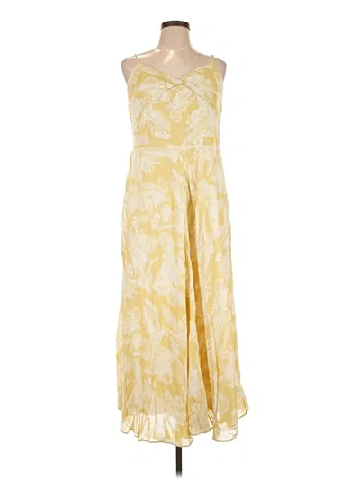 Pre-owned Vince Casual Dress In Yellow