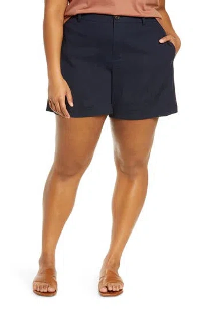 Vince Casual Linen Blend Shorts In Coastal