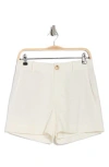 Vince Casual Linen Blend Shorts In Off White
