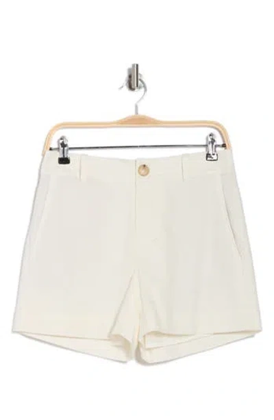 Vince Casual Linen Blend Shorts In Off White