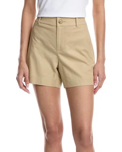 Vince Casual Linen-blend Short In Animal Print
