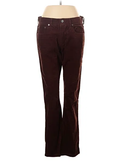 Pre-owned Vince Casual Pants In Burgundy