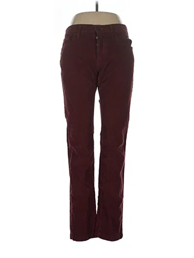 Pre-owned Vince Casual Pants In Burgundy
