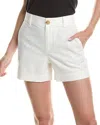 Vince Mid Rise Hemp Short In Off White In White