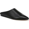 Vince Cay Slip On-b Leather Mule In Black