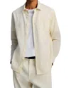 Vince Chambray Long Sleeve Shirt In White