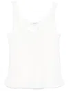 Vince Charmeuse Tank Top In White