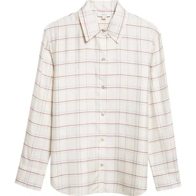 Vince Check Plaid Button-up Shirt In Multi