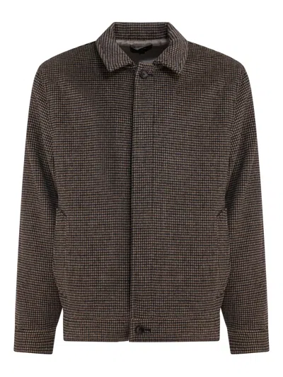 VINCE 格纹飞行员夹克