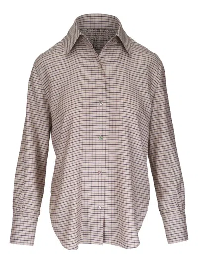 Vince Checked Shirt In Multi