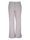 Vince Checked Trousers In Neutrals