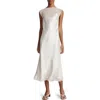 Vince Chiffon Layered Slip Dress In Champagne