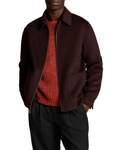 Vince Chocolate Plum Straight Splitable Jacket In Brown