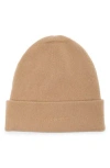 Vince Chunkky Rib Wool & Cashmere Beanie In Camel