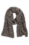 Vince Chunky Marl Scarf In Brown