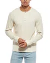 Vince Chunky Waffle Henley In Neutral