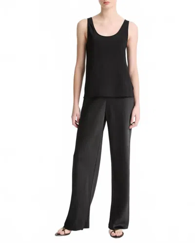 Vince Classic Bias Tank Top In Black