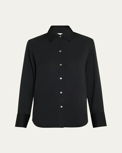 VINCE CLASSIC BUTTON-FRONT BLOUSE