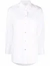 Vince Relaxed Fit Long Sleeve Shirt In White
