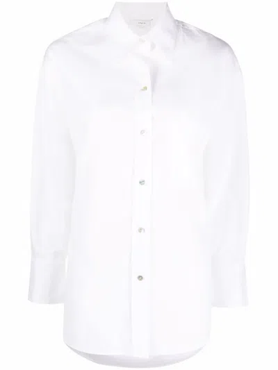 Vince Classic Cotton Shirt In White