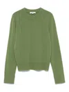 Vince Kaschmirpullover Mit Rundhalsausschnitt In Green