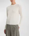 Vince Cashmere Crewneck Sweater In Off White