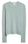 Vince Classic Crewneck Cashmere Sweater In Green
