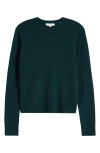 Vince Classic Crewneck Cashmere Sweater In Juniper