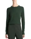Vince Classic Crewneck Long Sleeve Tee In Green