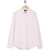 Vince Classic Fit Linen Blend Button-up Shirt In Pink